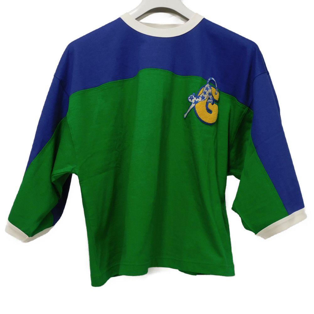 Used 9539 G Logo Cat Star Jersey Print 753294 XJFTX 3229 7829 Applique S Unused LOVERS PLEASURE CLUB Green Women's from
