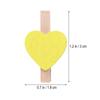 50Pcs Love Photo Wood Clips Small Heart-Shaped Clips for Pictures Memo Note Craft Hanging Decoration Love Photo Clip