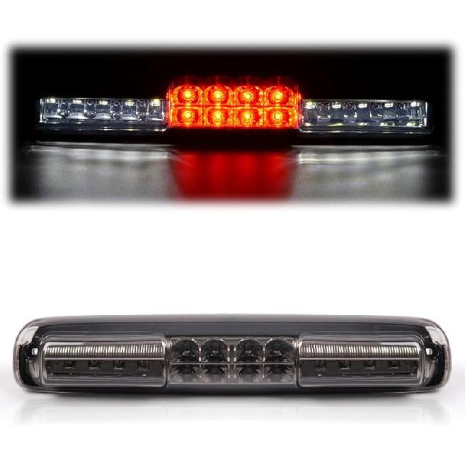 G-PLUS Red Lens LED 3Rd Brake Light Fit Leer, ARE, Century, Jason And Astro LED Recessed 3Rd Third Brake Light Lamp AT-LED-36R Chrome Housing