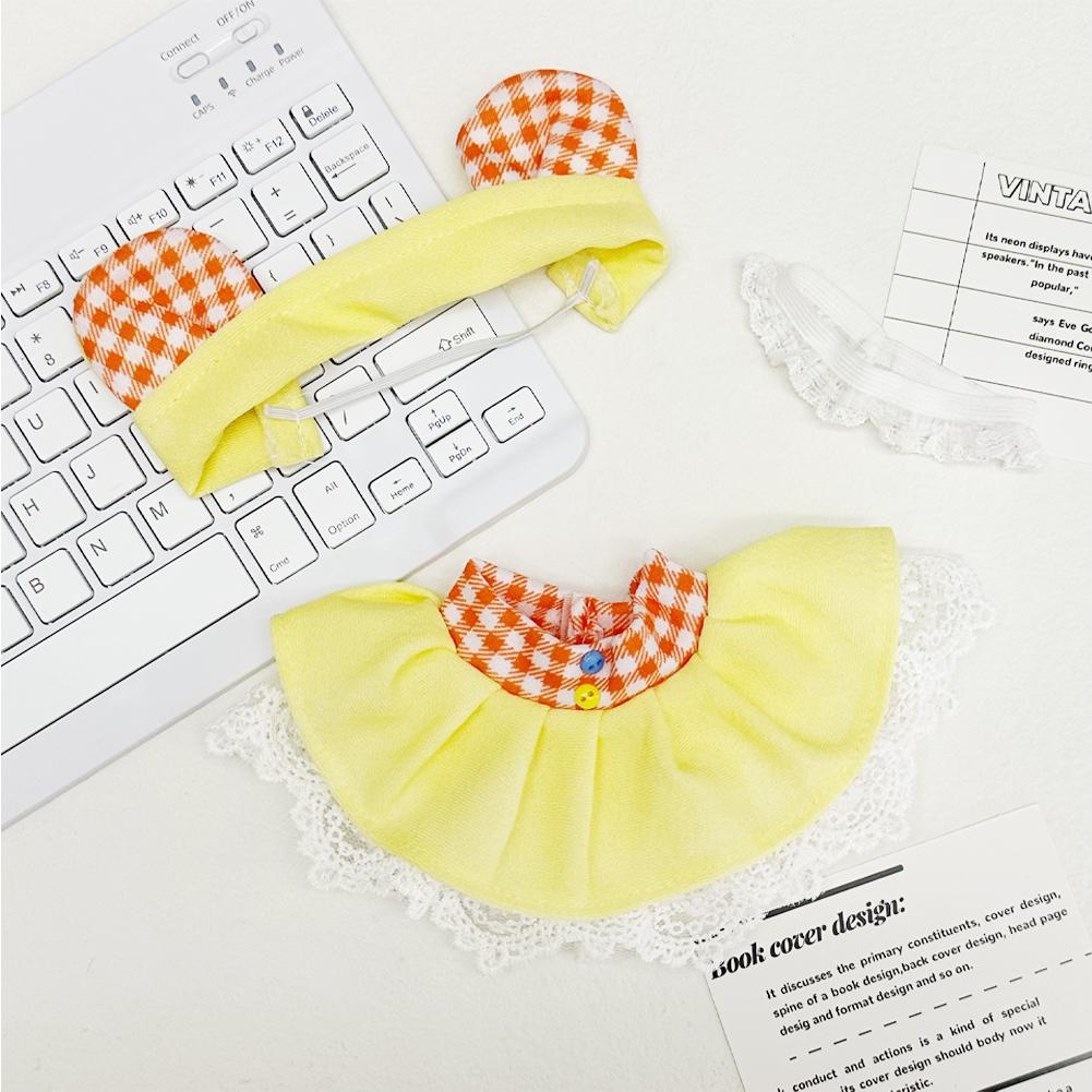 Para 20CM Algodão Boneca Macacão Desenho Animado Boneca de Pelúcia Substituição Roupa Brincando Acessórios Casa Mini Roupas