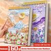 A4/8K/16K Thickened Sketchbook 60 Sheets 160G For Drawing Watercolor/Oil Painting/Colored Pencils Blank Drawing Book