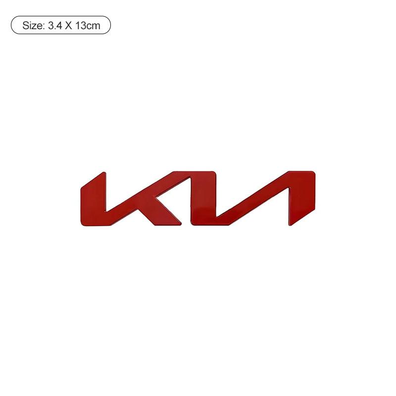 DRLK6 1Pcs 3D Metal Car Front Hood Emblem Badge Rear Trunk Sticker Decal For KIA K5 K9 Sorento Ceed Sportage Stinger Niro Soul EV6 RIO