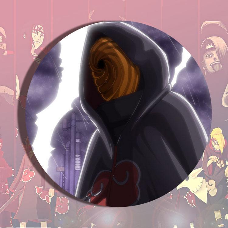 Sasuke Naruto Itachi Madara Kakashi Anime Badge Pin Metal Enamel Lapel Pin Cosplay Accessories Brooch Keychain Gift For Fans