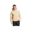 Piumino Unisex Monocolore con Cappuccio e Zip, Caldo e Largo a Maniche Lunghe, Capispalla Marrone Sabbia JG5927