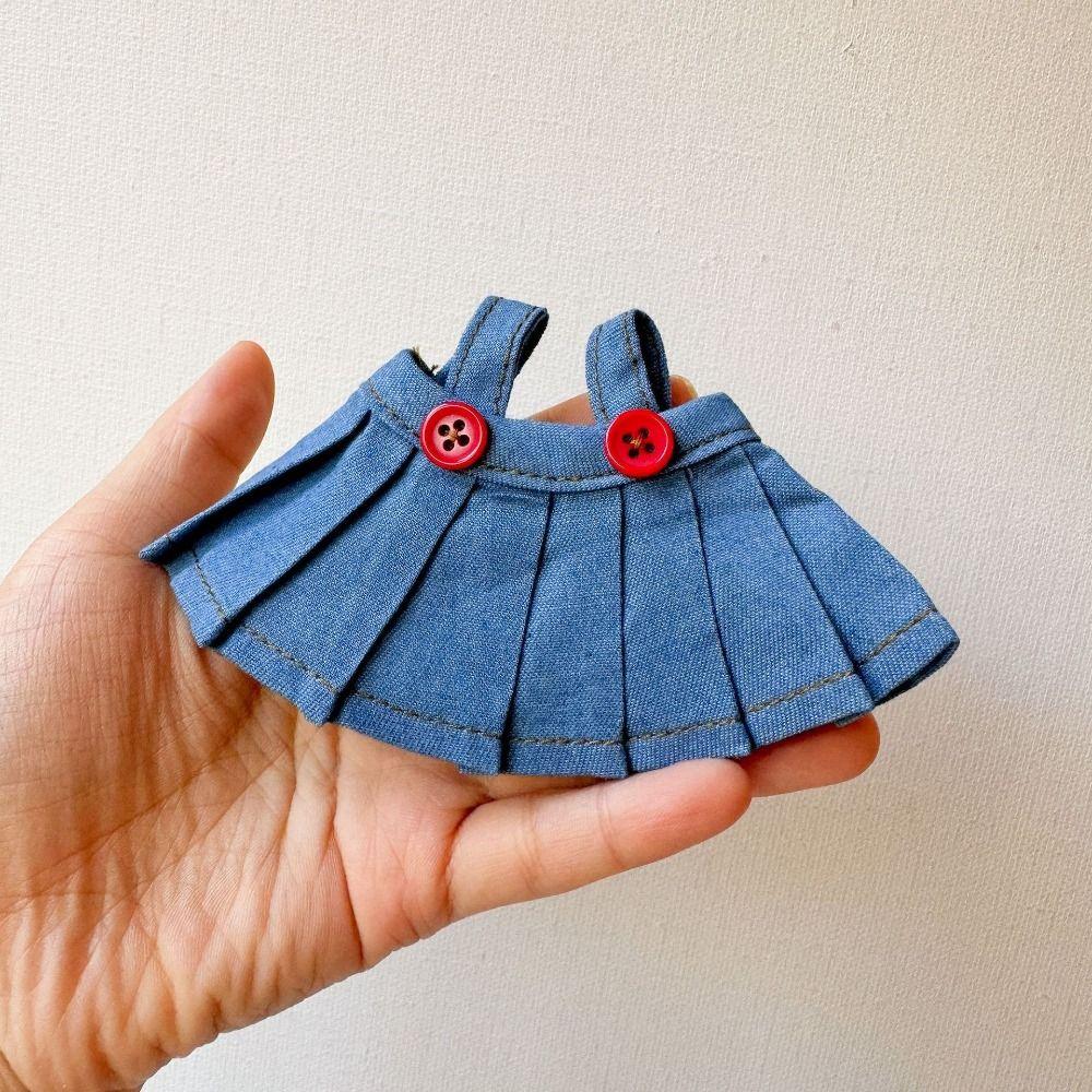 Fashion Style Jeans Pants Chic Toys Accessories Mini Jeans Skirt For 10cm Cotton Stuffed Dolls