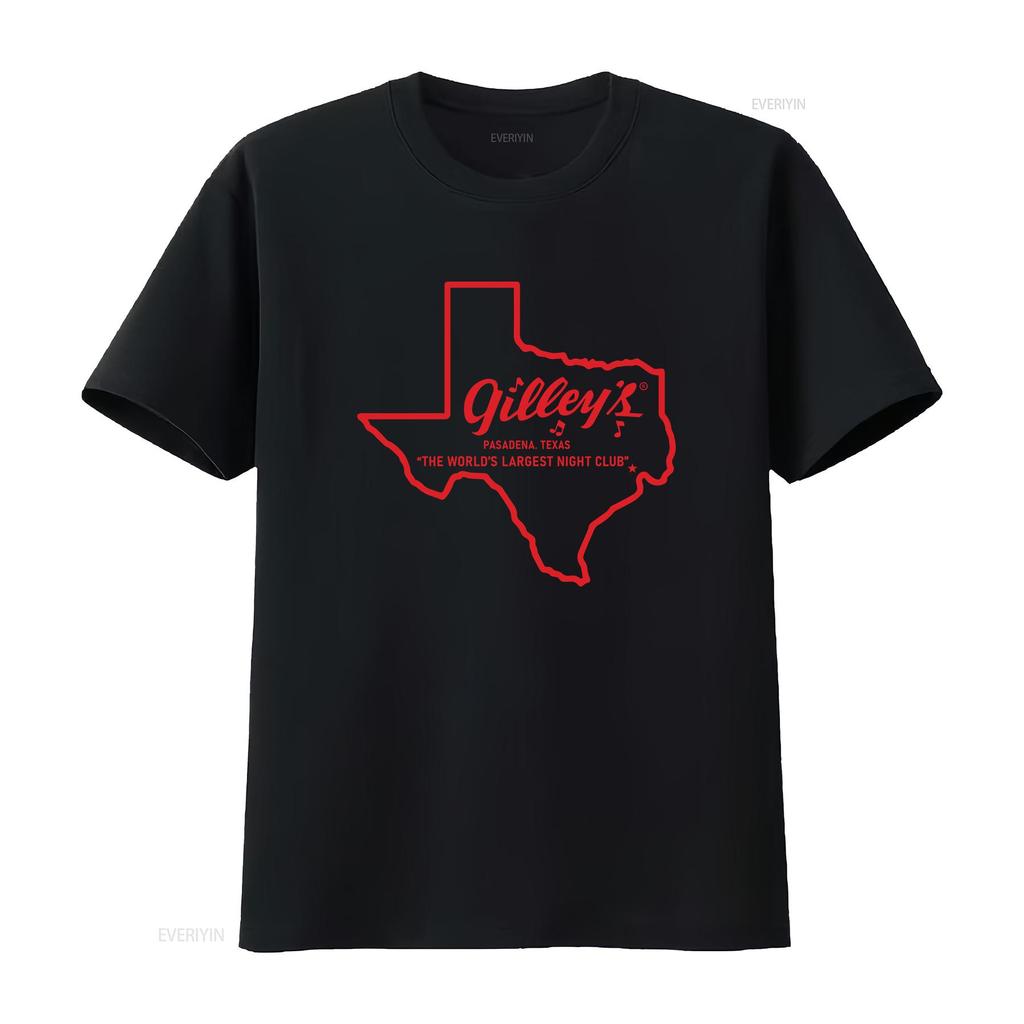 Gilleys Club Texas Retro T Shirt Vintage Washed Graphic Soft Top For Everyday Wear Stylish Streetwear Casual Fashion Vintage