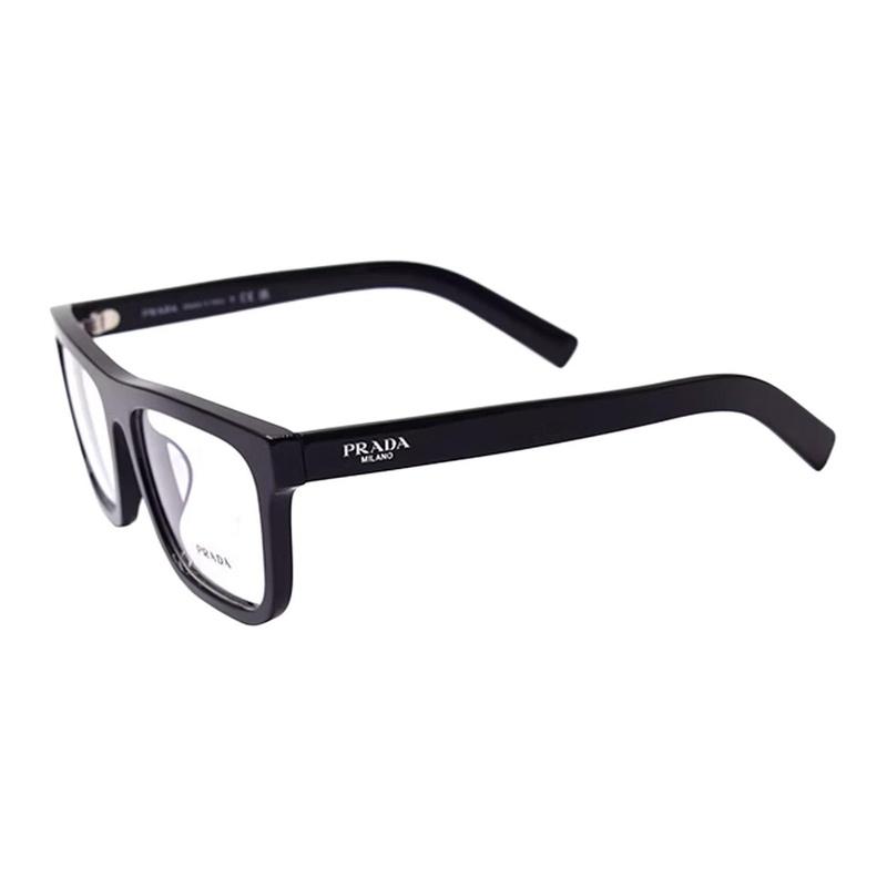 Prada Business fashion design plate square optical glasses men's black Black 16K 1O1 (size 56) 56 basic packaging-glasses case + packaging box