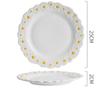 Ceramic Daisy Embossed Creative Dishes, Household Vegetable Rice Soup Bowl Dinner Plate Ceramic Set Combination Tableware