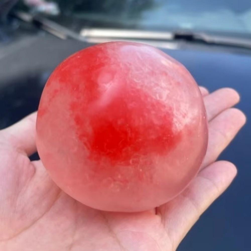 Slushie Fruit Slush Squishy Toy Crunchy Sound Ice Cracked Crystal Ball Cracking Squishy Toy Kids