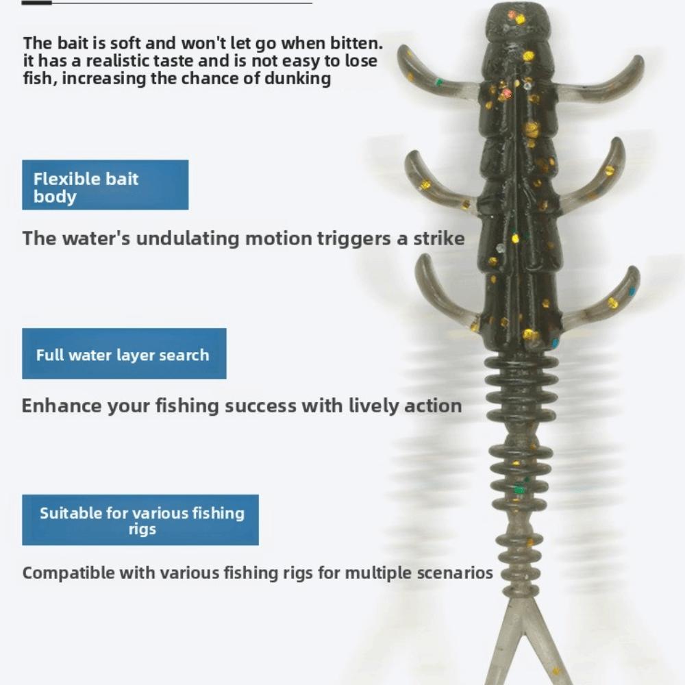 Soft Material TPE Fishing Lures TPE Fishing Jig Wobblers Bass Fishing Tackle  Jig Fishing