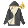Lambswool Men's Sporty Winter Hoodie: Thickened, Warm Velvet Hooded Cardigan