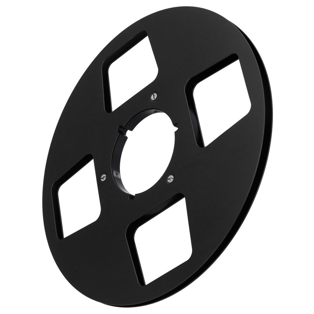 1Celsius4 10.5 Inch Empty Tape Reel 4 Hole Aluminum Alloy Opening Reel Sound Takeup Reel for Reel to Reel Tape Player