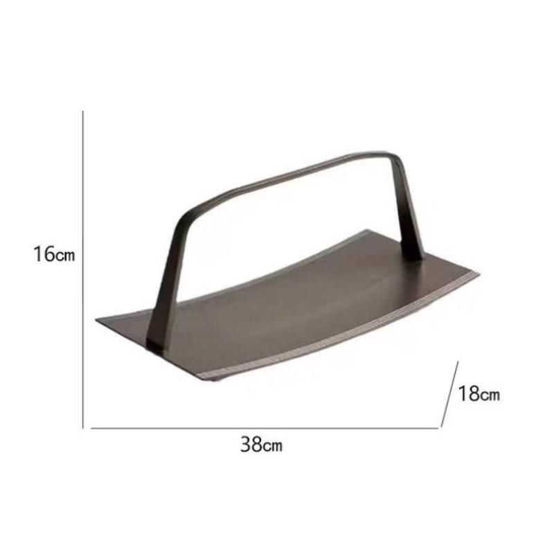 

Luxury Modern Trays Living Room Desktop Storage Tray Restaurant Organize Plates with Handle Modern Home Organizing Accessories
