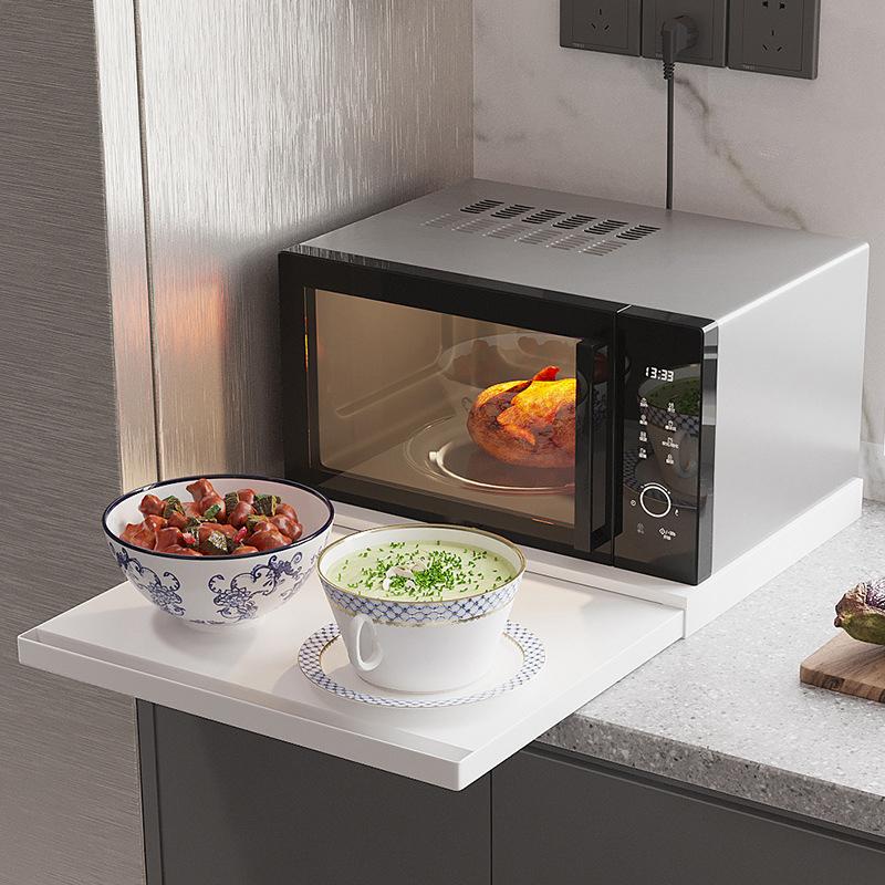 Kuchyňský pultový výsuvný organizér, Zásuvková výsuvná police, Spodní police pro mikrovlnnou troubu