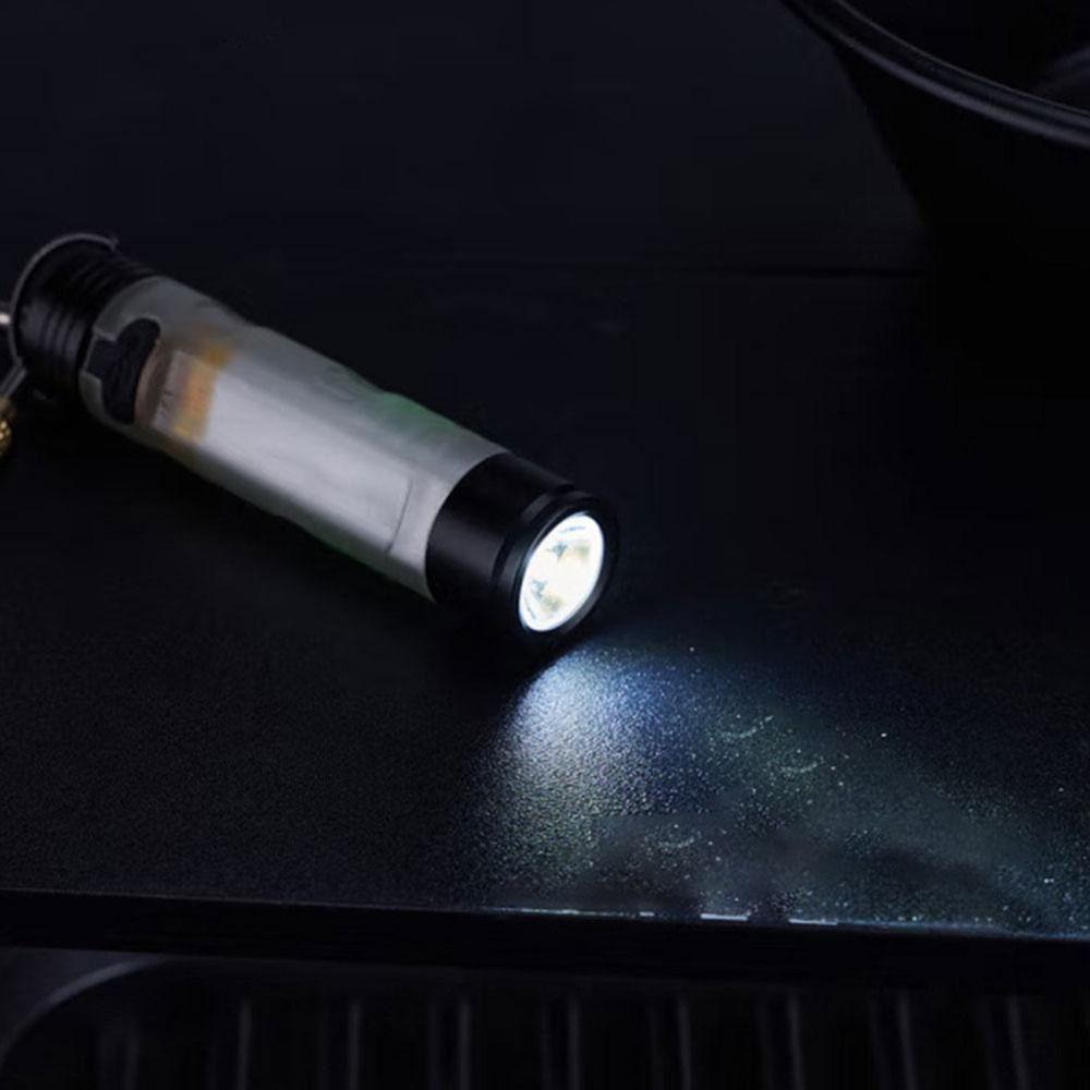 Strong Light Pocket Mini Flashlight Long Endurance Alloy LED Flashlight Key Clip Light Night