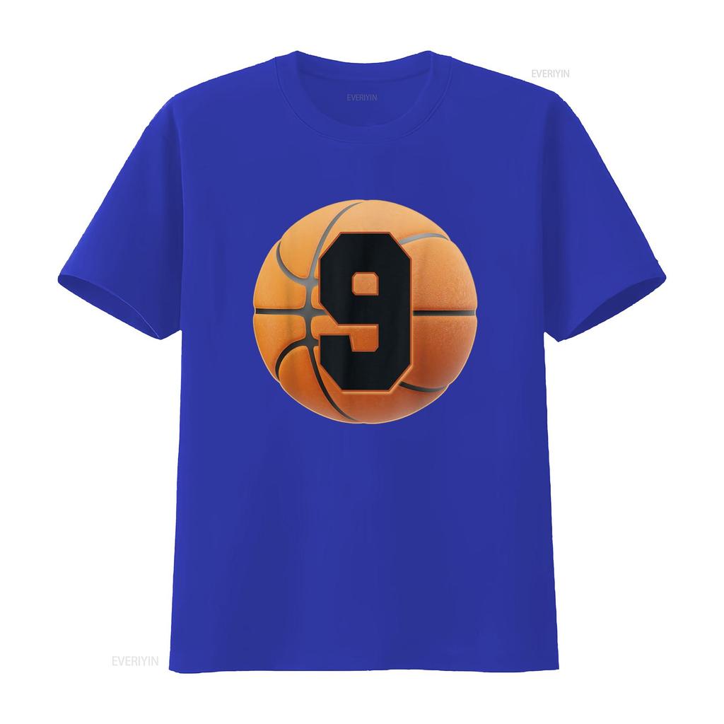kids 9 year Old Birthday T Shirt Boys basketball 9th vintage Washed Unisex Slightly designer clothes Stylish