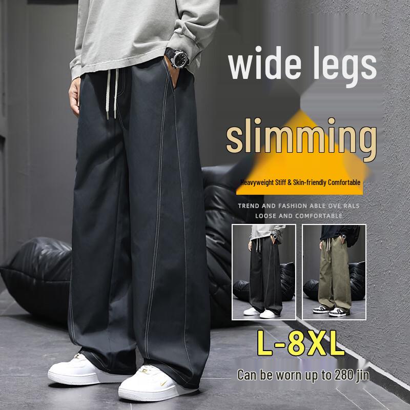 Men's Autumn/Winter Loose Fit Straight-Leg Casual Pants
