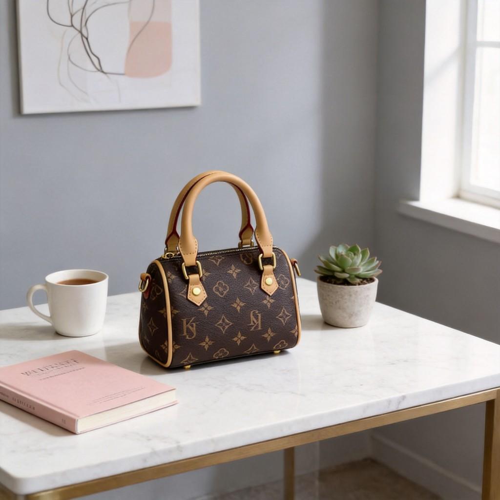 Piccola Borsa a Tracolla Materiale PU Stile Secchiello Per Uso Quotidiano