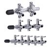 Aquarium CO2 Splitter Energy Saving 6mm Hose Accurate Stainless Steel Efficient Fish  Air Valve for Fish  for Aquarium