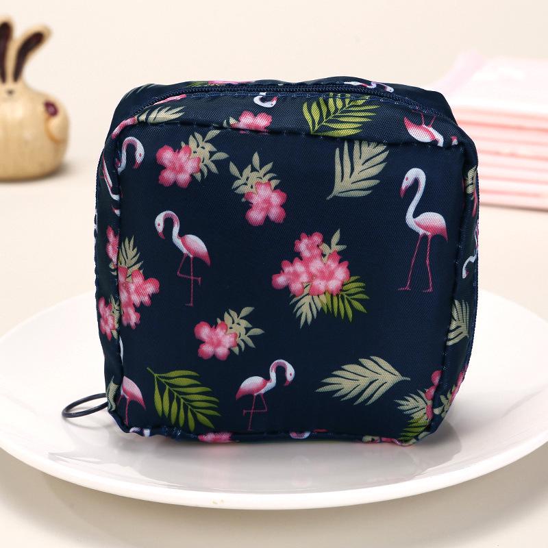 Corduroy Menstrual Pad Storage Bag - Portable Period Bag for Girls and Students