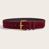 Women Fashion Luxury Design Suede Leather Wide Belt Casual Pin Buckle Waistband Business Waist Strap All-Match Clothes Decor