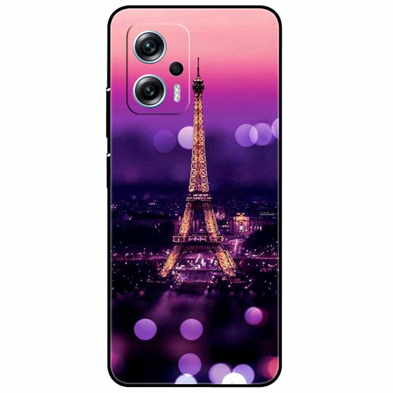 For Xiaomi Poco X4 GT Case 6.6'' Cat Wolf TPU Silicone Soft Coque Fundas for Poco X4 GT 5G Cover Black Edge Lovely PocoX4 X 4 GT