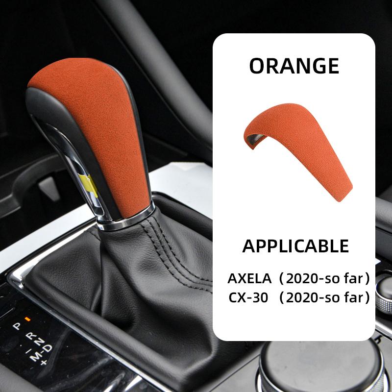 Per Mazda CX-30 DM AXELA 2019-2024 Accessori Auto Copertura Pomello Leva Cambio in Camoscio Cornice Protettiva Decorazione Interna