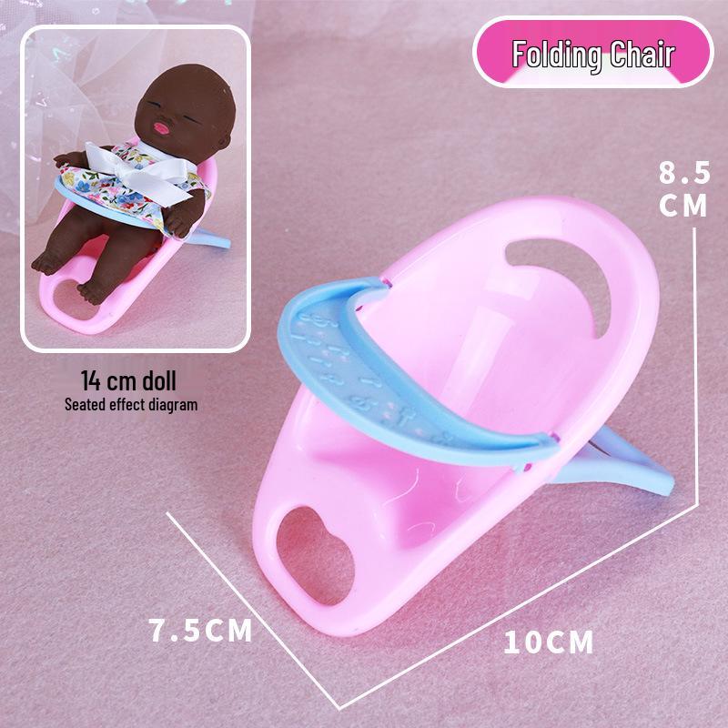 10-15cm Black Doll Accessories: Bunk Bed, Stroller, High Chair, Sleeping Bag, Swing & Rocking Chair for Natasha
