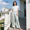 JEANSWEST Women's Ice Silk Wide-Leg Summer Pants