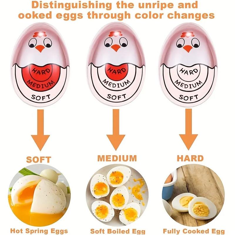 Kitchen Boiled Egg Timer Cartoon Boiled Chick Egg Timer Sensitive Color Change for Hard Soft Boiled Eggs Home Kitchen Tools