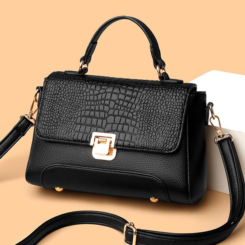 New Autumn and Winter Women's Bags, Fashionable and Versatile Textured Shoulder Messenger Bags, Casual Commuting Portable Small Square Bags