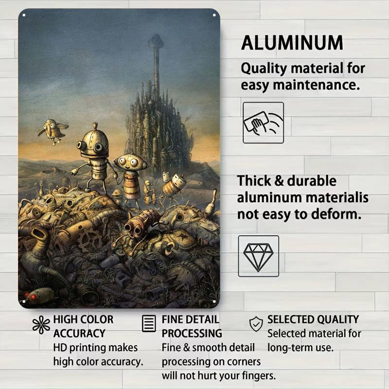 Machinarium No Text Tinplate Signs Video Game Poster Poster Vintage Decoration Living Room Wall Art Mural Things for Room Design