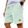 Pantaloncini da uomo in velluto a coste con coulisse - Estivi, Vestibilità ampia, Gamba dritta, Traspiranti, Asciugatura rapida, Casual Sportivi, Cinque pollici