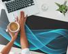 Desk Mat with Pattern for Teenagers and Students Light Waves 100X50 Cm