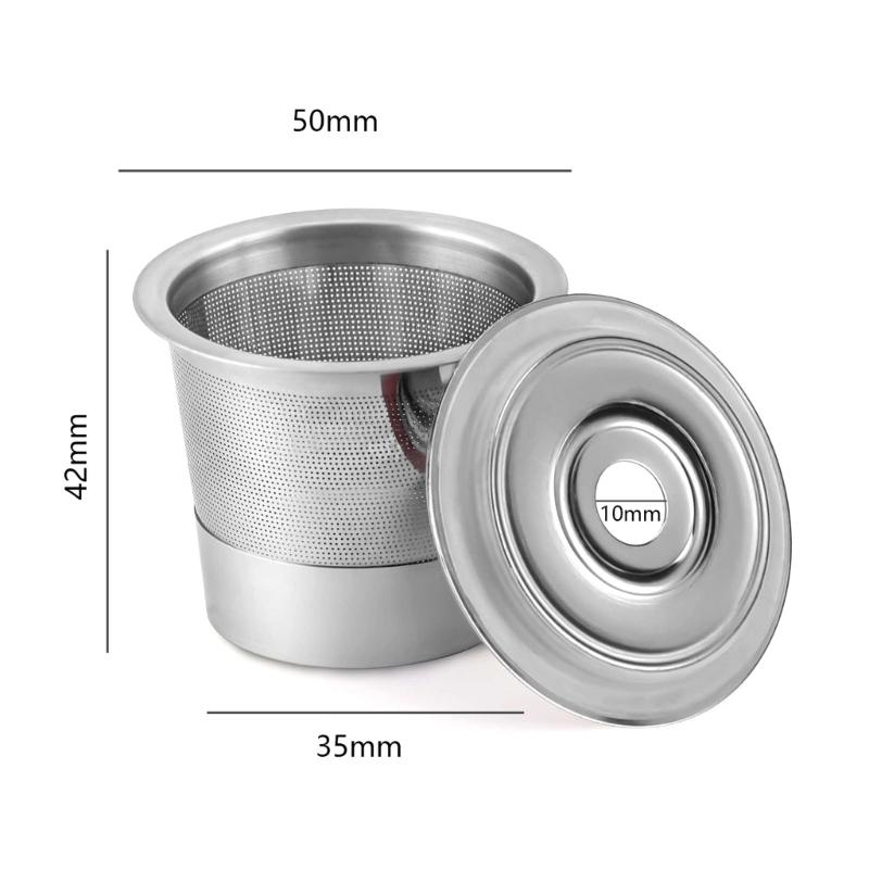 Reusable Cup Refillable Coffee Pods Capsuled Stainless Steel Coffee Capsuled Cup Coffee Filter Accessories Easy To Use
