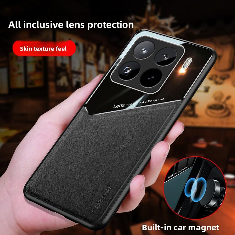 For Xiaomi Mi 15T Pro Case Luxury Soft Leather Texture Magnetic Protective Back Cover Case for Xiaomi Mi 15T 14T Pro Phone Shell