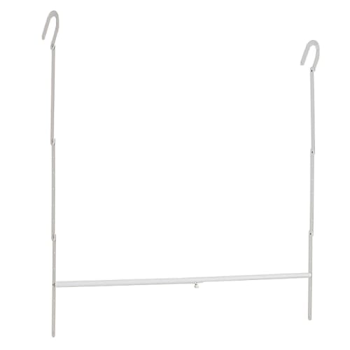 White Swing Hanger, Wide, Extendable, Standard Size, 11 Adjustable Levels / Slim, Scandinavian Design, 2-Tier Hanger, Closet Storage, Hanging, Swing H
