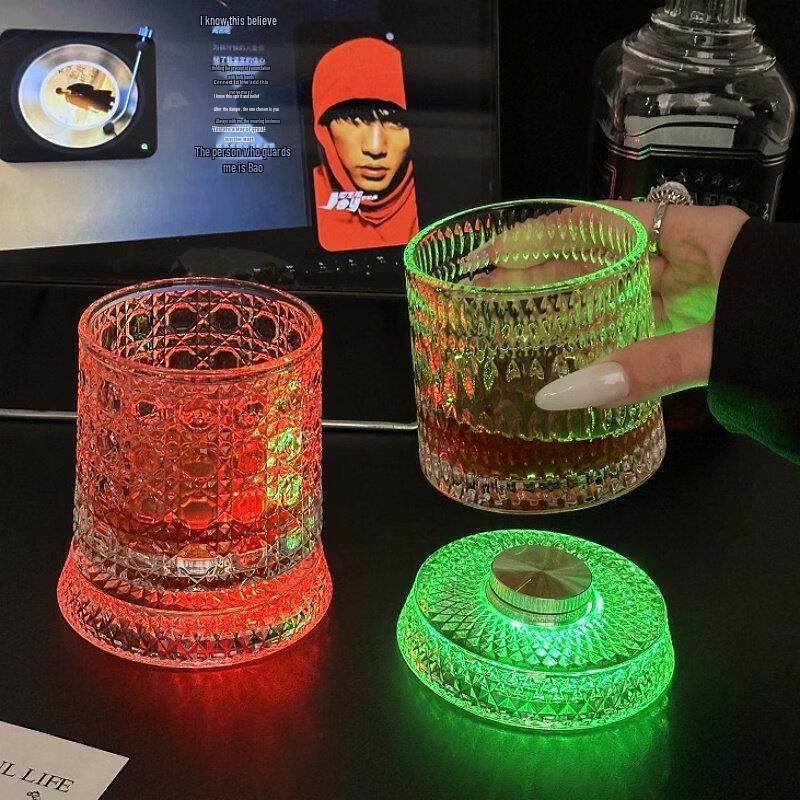 Shangqi Grid Rocking Whiskey Tumbler Glass Set