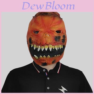 Scary Glowing Pumpkin Head Latex Mask For Halloween Costume Parties And Festivals