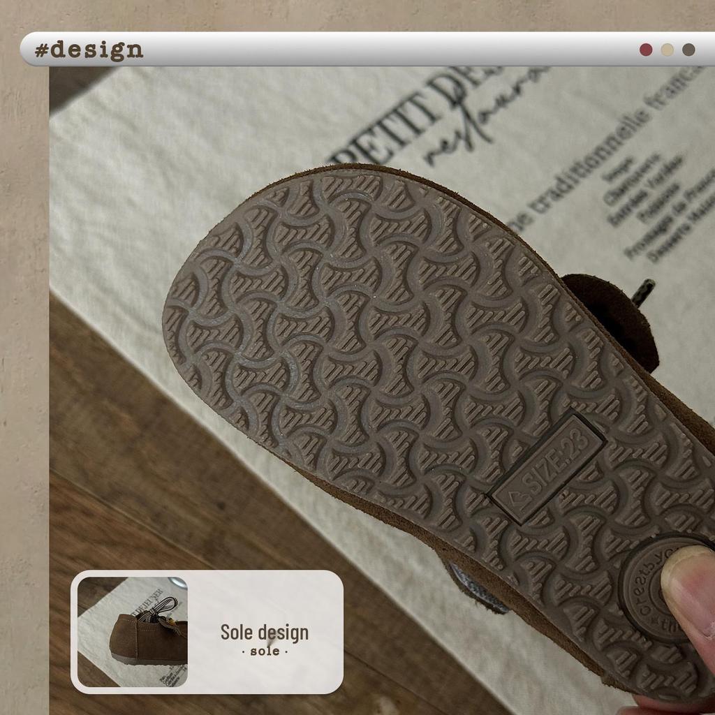 XSHX Kululi Kinder Herbst Wildlederschuhe | Rutschfeste Klettverschluss Funktionelle Außensohle