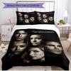3pcs Duvet Cover Set (1*Duvet Cover + 2*Pillowcase, Without Core), The Vampire Diaries Print Soft All‑Season Bedding Set, Home Bedroom Decor Gift