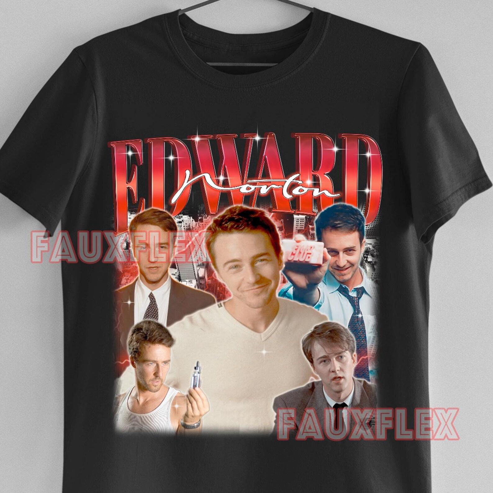 Edward Norton Homage T-Shirt, Retro 90s Fan Tee XL