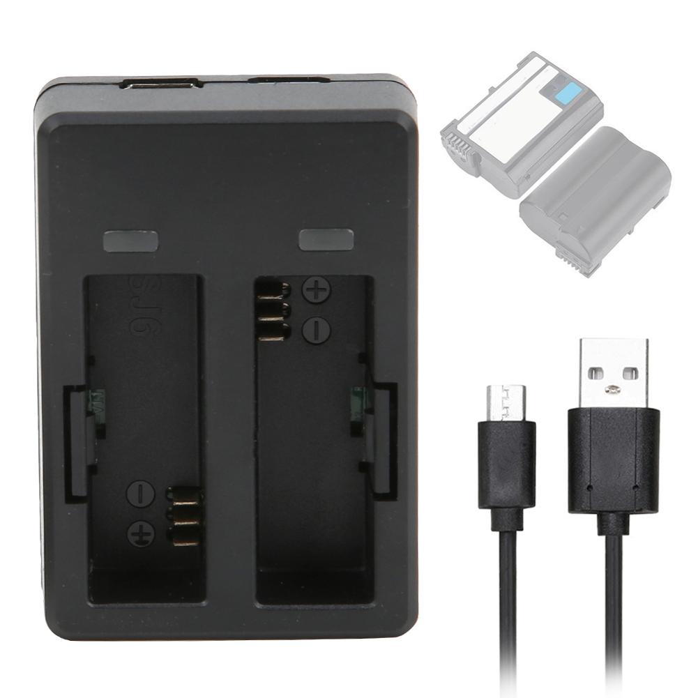 

Зарядное устройство для аккумуляторов камеры с двумя слотами и зарядным кабелем для SJCAM SJ6 legend