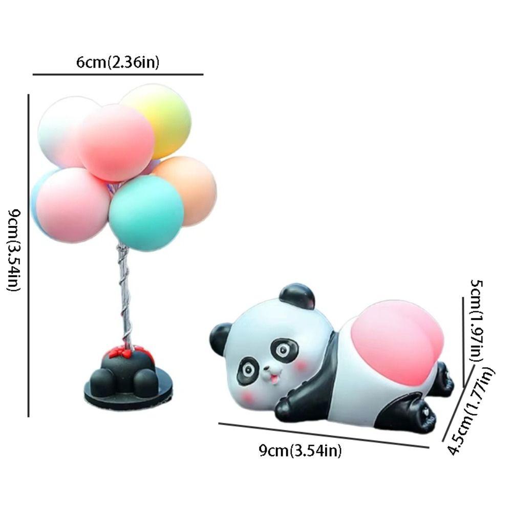 Panda Pig Car Ornaments Cute Cartoon Decorative Accessories Car Interior Ornaments  Car Decoration