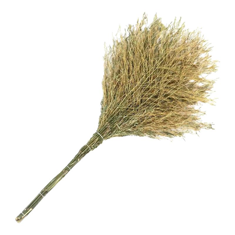 Heavy-Duty Integrated Bamboo Broom