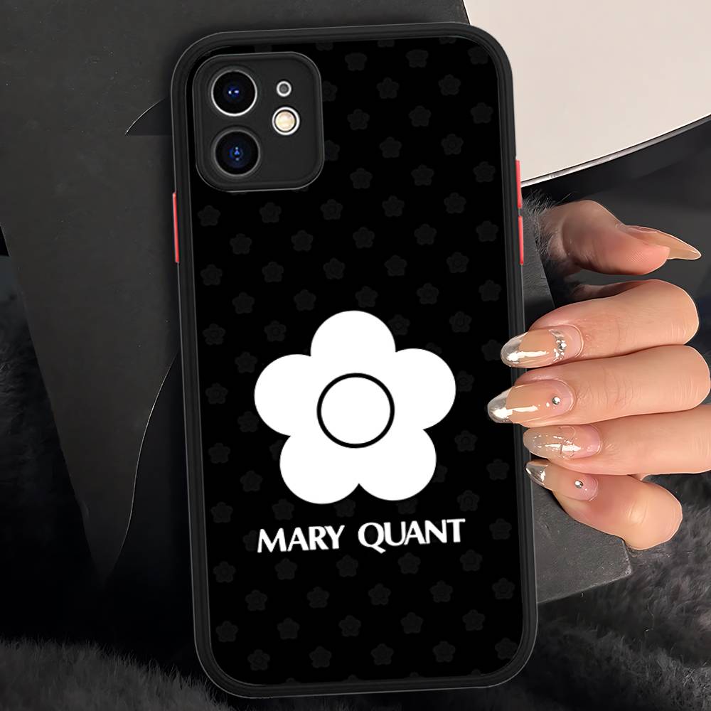 

Fashion M-Mary-Q-Quant Phone Case For IPhone 13 12 X XS MAX Pro Max 16 15 11 14 Pro Max Shockproof Matte Cover iphone 13pro max