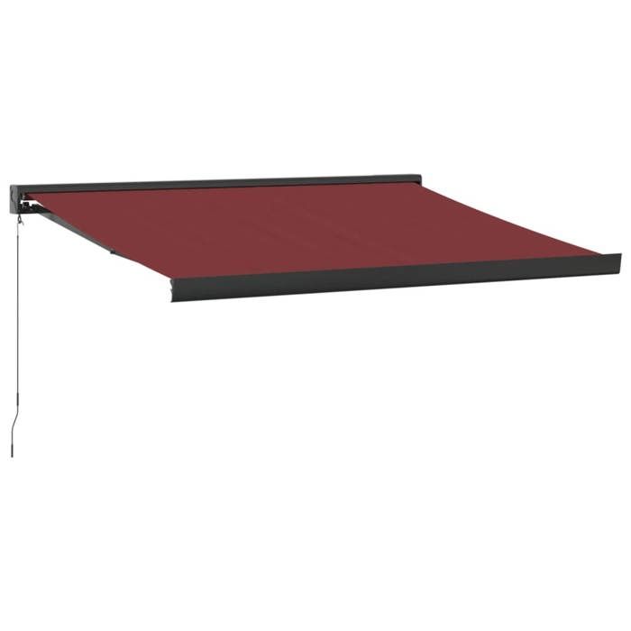 VidaXL Manual Retractable Awning Bordeaux 350x250 Cm 3215319