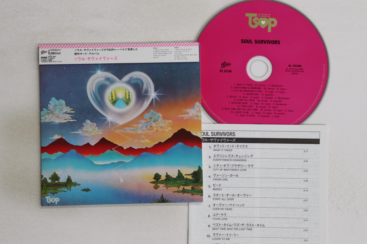 

CD SOUL SURVIVORS - Soul Survivors(Paper Sleeve) EICP920 TSOP 2008 Japan Obi Soul/Funk Used