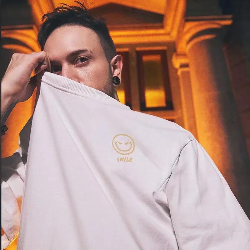 Summer Smile Print Graphic T Shirts Harajuku Fashion Casual Cool T-shirt Men Women Streetwear Funny T Shirt Y2k Clothes