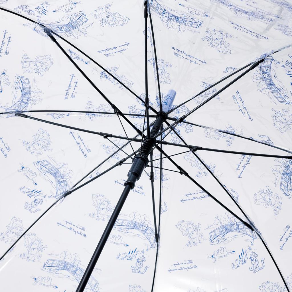 Skater Long Umbrella, Vinyl Umbrella, Adult Size, 60cm, Winnie the Pooh Design, UBV4-A